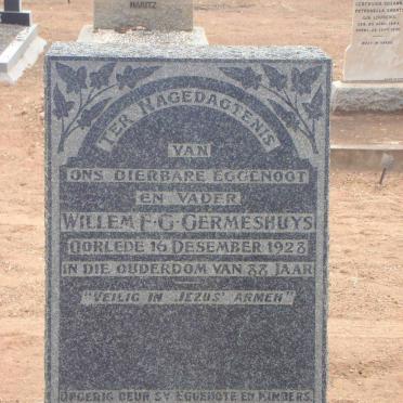 GERMESHUYS Willem F. G. -1928