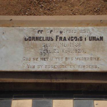 HUMAN Cornelius Francois 1856-1934