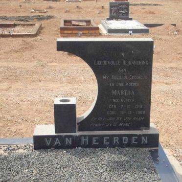 HEERDEN Martha, van nee BURGER 1910-1968