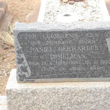 IMMELMAN Daniel Gerhardus 1912-1922