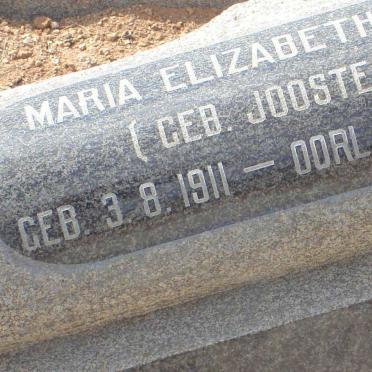 IMMELMAN Edward Jocelyn 1909-1973 :: IMMELMAN Maria Elizabeth Vos nee JOOSTE 1911-1980