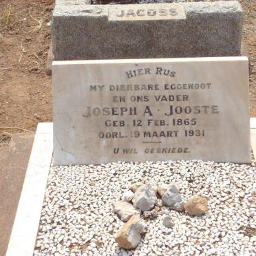 JOOSTE Joseph A. 1865-1931