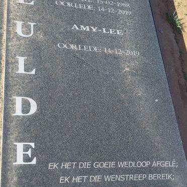KEULDER Alvina Judith 1988-2019 :: KEULDER Amy-Lee 2019-2019