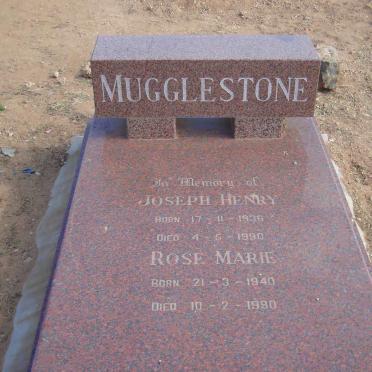 MUGGLESTONE Joseph Henry 1936-1990 &amp; Rose Marie 1940-1990