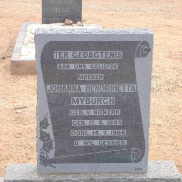 MYBURGH Johanna Hendrihetta nee VAN NIEKERK 1895-1966