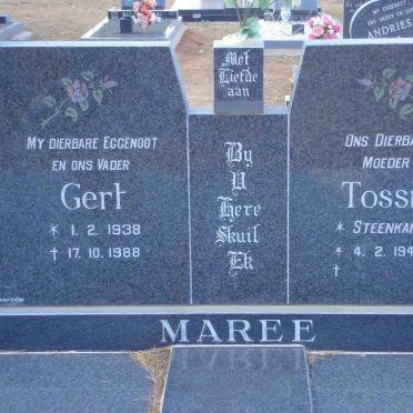 MAREE Gert 1938-1988 &amp; Tossie STEENKAMP 1943-