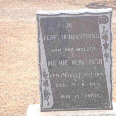 MUNTINGH  Miemie nee MAREE 1897-1965