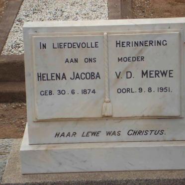 MERWE Helena Jacoba, v.d. 1874-1951