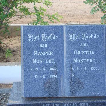 MOSTERT Kasper 1932-1994 &amp; Grietha 1933-