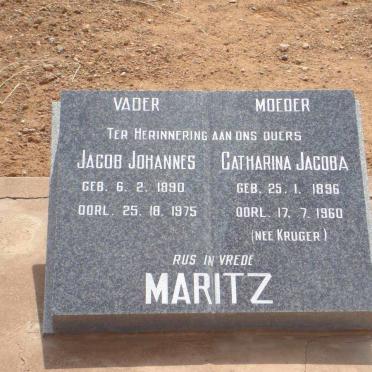 MARITZ Jacob Johannes 1890-1975 &amp; Catharina Jacoba KRUGER 1896-1960