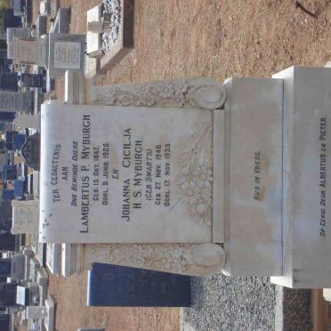 MYBURGH Lambertus P. 1847-1925 &amp; Johanna Cicilia H.S. SWARTS 1846-1935