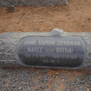 MAREE Oelof Christoffel 1865-1952 &amp; Anna Sophia Johanna BOTHA 1871-1971