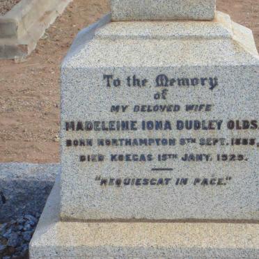 OLDS Madeleine Iona Dudley 1888-1925