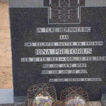 PRETORIUS Rina 1923-1954