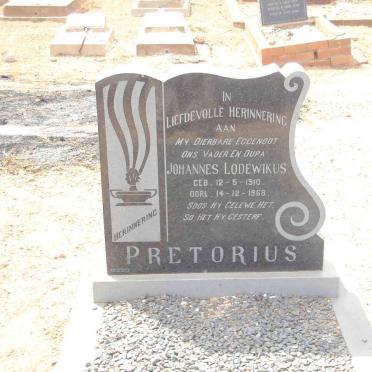 PRETORIUS Johannes Lodewikus 1910-1968