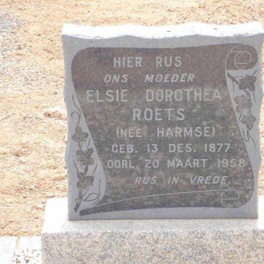 ROETS Elsie Dorothea nee HARMSE 1877-1958
