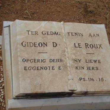 ROUX Gideon D., le