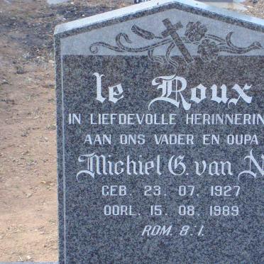 ROUX Michiel G. van N., le 1927-1989