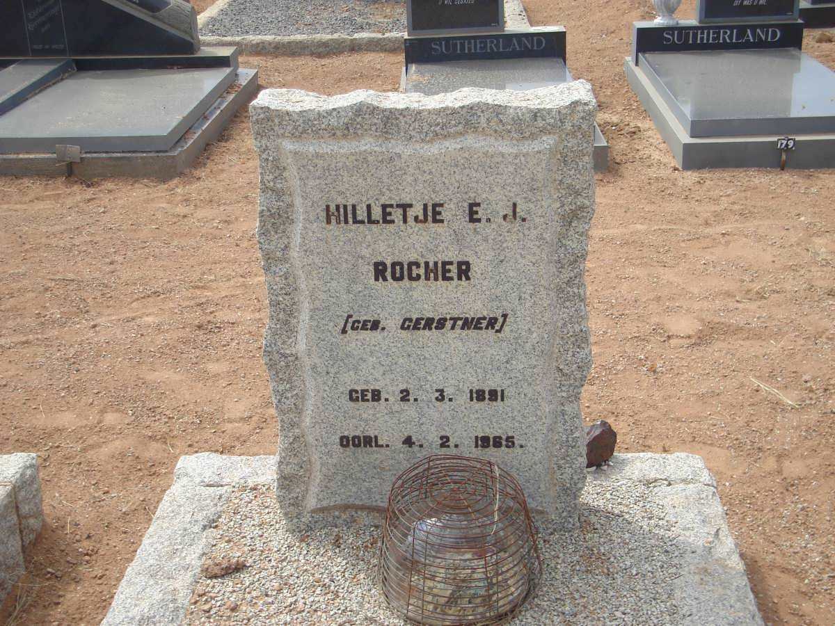 ROCHER Hilletje E.J. nee GERSTNER 1891-1965