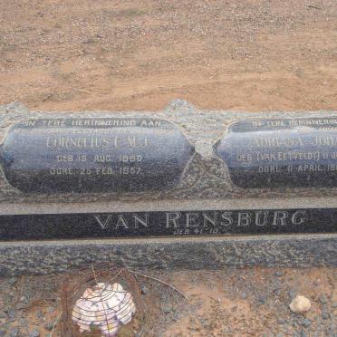 RENSBURG Cornelius C.M.J., van 1860-1957 &amp; Adriana Johanna VAN EETVELD 1901-1964