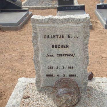 ROCHER Hilletje E.J. nee GERSTNER 1891-1965