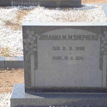 SHEPHERD Johanna M.M. 1890-1974