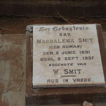 SMIT Magdalena nee HUMAN 1891-1937