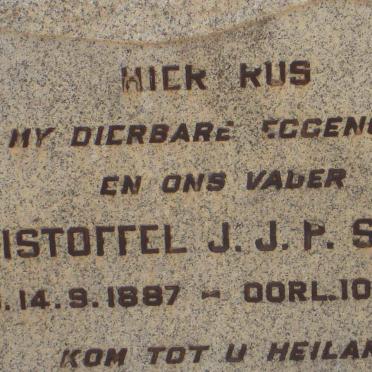 SNYMAN Christoffel J.J.P. 1887-19??