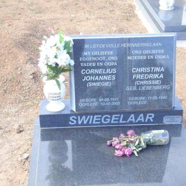 SWIEGELAAR Cornelius Johannes 1931-2005 &amp; Christina Fredrika LIEBENBERG 1940-
