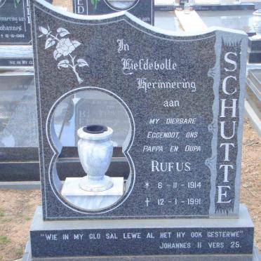 SCHUTTE Rufus 1914-1991