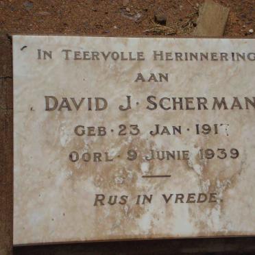 SCHERMAN David J. 1917-1939