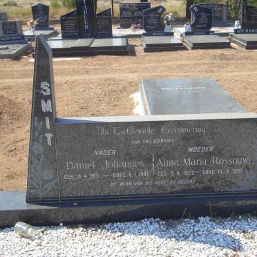 SMIT Daniel Johannes 1913-1981 &amp; Anna Maria ROSSOUW 1922-1993