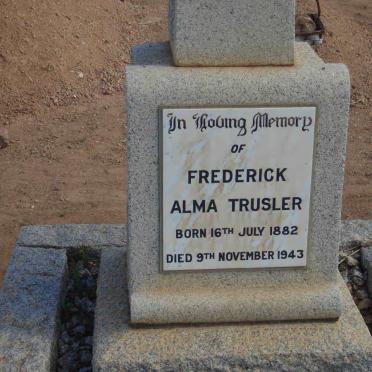 TRUSLER Frederick Alma 1882-1943