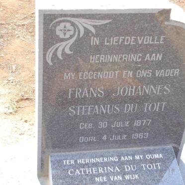 TOIT Frans Johannes Stefanus, du 1877-1969 &amp; Catherina VAN WIJK 1875-1940 :: TOIT Jacob Maree, du 1919-2005