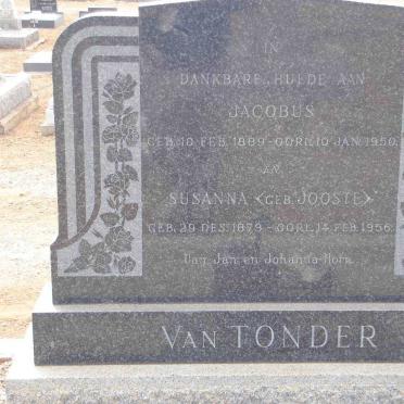 TONDER Jacobus, van 1889-1950 &amp; Susanna JOOSTE 1879-1956