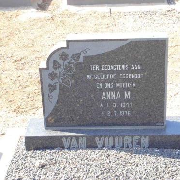 VUUREN Anna M., van 1947-1976