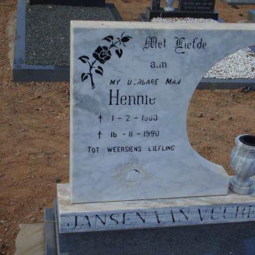 VUUREN Hennie, Jansen van 1960-1990