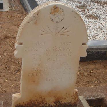 VISAGIE Christina Susanna Helena nee NAUDE 1862-1936
