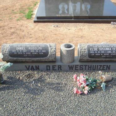 WESTHUIZEN Daniel Rudolph, van der 1907-1983 &amp; Elsie Susanna Cecilia 1915-2003