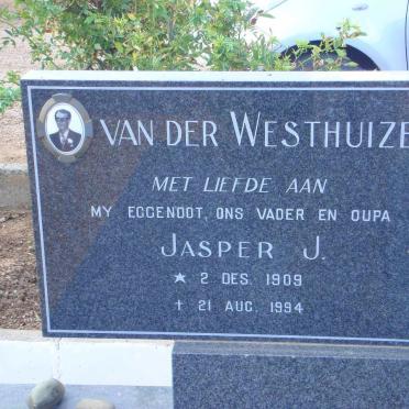 WESTHUIZEN Jasper J., van der 1909-1994 &amp; Maria E. GOUSSARD 1919-2002