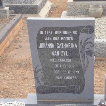 ZYL Johanna Catharina, van nee EKKERD 1897-1979