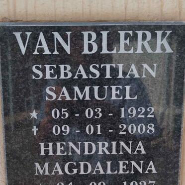 BLERK Sebastian Samuel, van 1922-2008 & Hendrina Magdalena 1927-2016