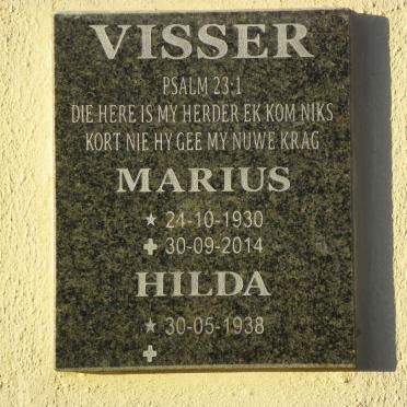 VISSER Marius 1930-2014 &amp; Hilda 1938-