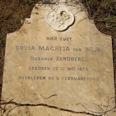 WIJK Sovia Magrita, van nee ZANDBERG 1872-1907