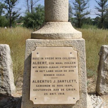 BARTLETT Albertus J. 1884-1918