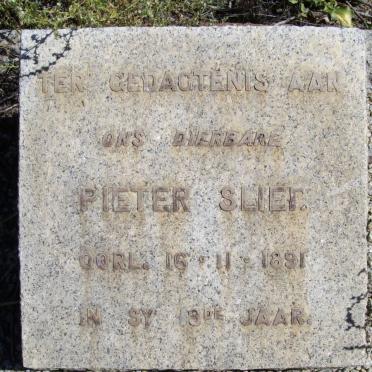 SLIER Pieter -1891