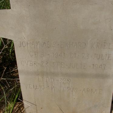 KRIEL Johannes Ekhard 1943-1943