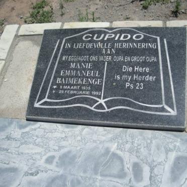 CUPIDO Manie Emmaneul Baimekenge 1935-1992