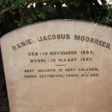 MOORREES Daniel Jacobus 1885-1887