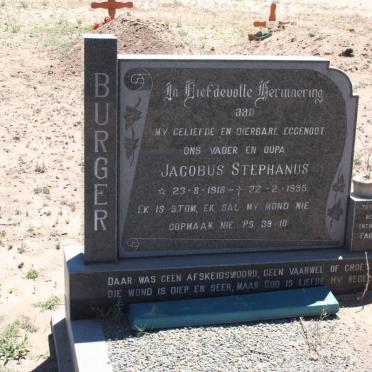 BURGER Jacobus Stephanus 1918-1995